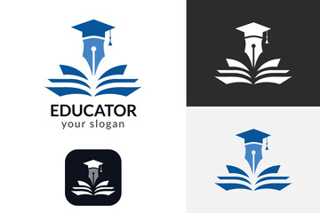 education logo design vector mark