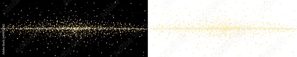 Poster yellow particle sparkle light line transparent background
