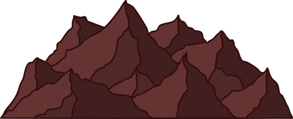 Camping Mountain Range Illustration Vector