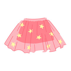 kid skirt baby cartoon. garment apparel, wear girl kid skirt baby sign. isolated symbol vector illustration