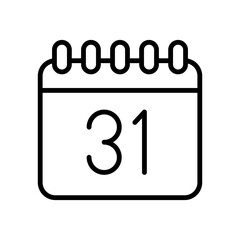 Calendar Icon Set for Schedule and Events