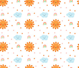 cute sweet dream illustration pattern
