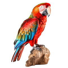 Obraz premium parrot isolated on white background.