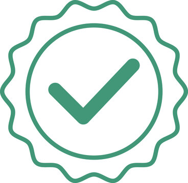 Check Mark Icon Vector, Checkmark Icon, Approved Symbol, Confirmation Sign, Design Elements, Checklist, Positive Thinking Sign, Correct Answer, Verrified Badge Flat Icon Vector Illustration