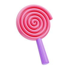 Lollipop Birthday 3D Illustration