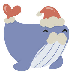 whale cute illustration design