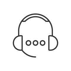 Support Icon - Call center Icon - Customer Service And Headphone Icon