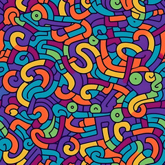 seamless pattern with arrows psycadelic pattern --tile ai generative