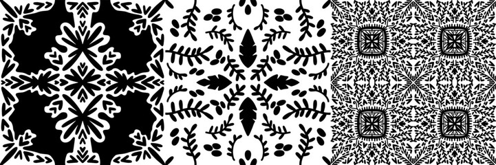 Vector illustration. Seamless pattern. Ivy plants.