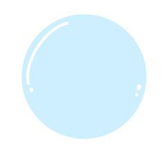 Bubble Isolated Cartoon illustration Blue Bubble Element Design