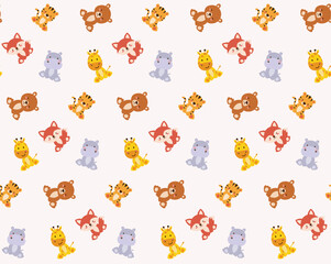 seamless pattern with animals