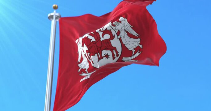 Flag of Auk&scaron;taitija, cultural region of Lithuania. Loop