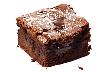 Brownie in transparent background. AI