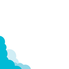 Cloud Corner Vector