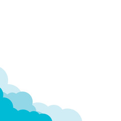 Cloud Corner Vector