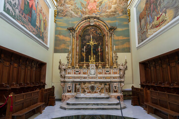 Isernia, Molise. The Cathedral of St. Peter the Apostle
