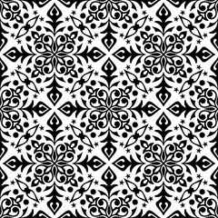 black and white seamless pattern