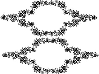 meter pattern made of flowers