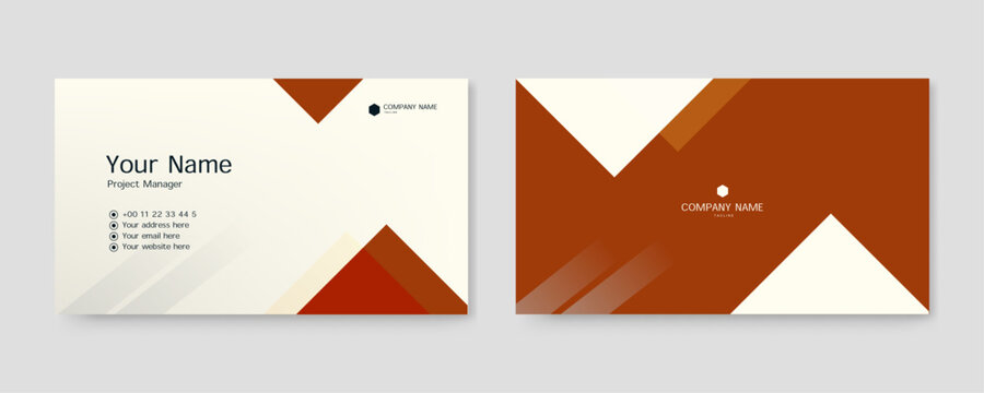 creative modern name card and business card