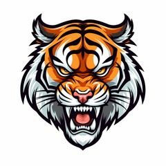 Plakat Tiger Head Cartoon Illustration