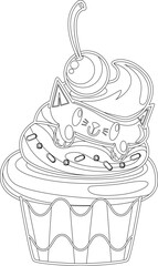 Cartoon Kawaii Food Vector Graphic