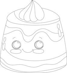 Cartoon Kawaii Food Vector Graphic