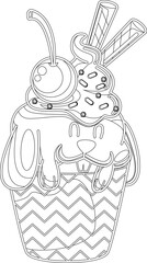 Cartoon Kawaii Food Vector Graphic