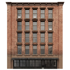Urban Brick Loft Building: Contemporary New York Style