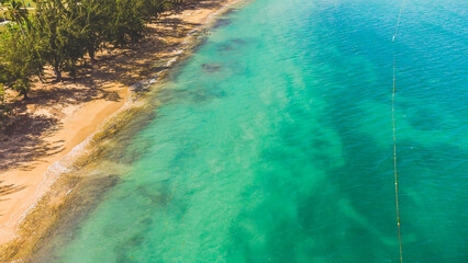 Seven Seas Beach in Fajardo, Puerto Rico. Turquoise waters