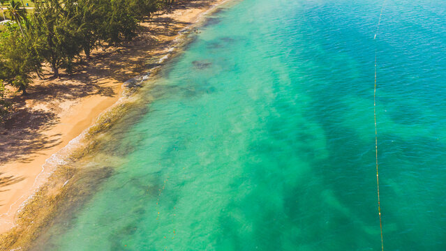 Seven Seas Beach in Fajardo, Puerto Rico. Turquoise waters