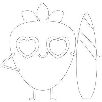 Cartoon Kawaii Food Vector Graphic