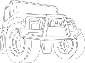 Monster truck vehicle transportation sport vector graphic