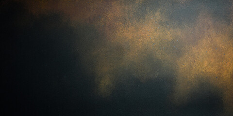 Gradient dark brown background. Grunge rusty surface. Free space for text. Top view.
