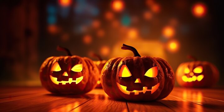 AI Generated. AI Generative. Halloween spooky boo scary horro night pumpkin with candle lantern. Decoration mist holiday. Graphic Art Шддгыекфешщт