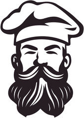 Restaurant, cafe vector logo. Cook, chef or cooking icons, 