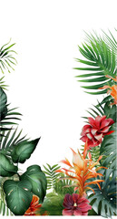 Fototapeta premium frame summer stylish Generative AI
