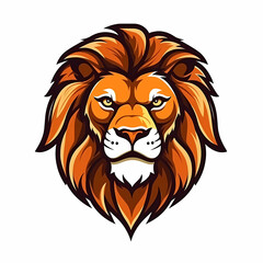 Plakat Lion Head Cartoon Illustration