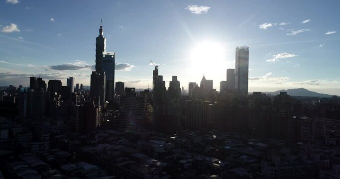 The view of Taipei city.