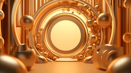 Gold luxury display background