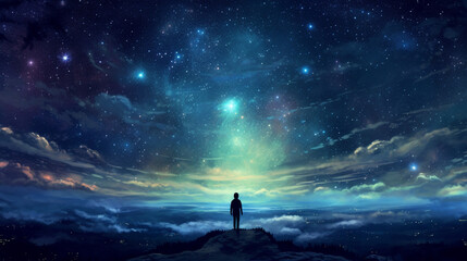 Galaxy Background and Stars HD Wallpaper 