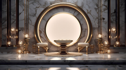 Gold luxury display background