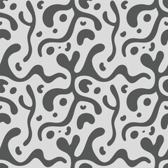Seamless pattern with hand drawn shapes. Vector illustration