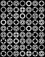 Bicycle Pedal Crankset Gear white