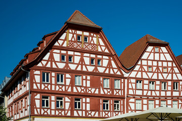 Fachwerkhäuser am Marktplatz in Eppingen