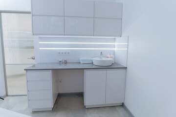 modern white room in hospital