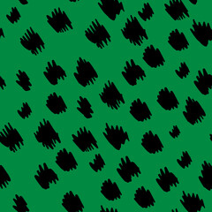 Obraz premium Modern minimal abstract brush shapes pattern. Collage contemporary print. Fashionable template for design.