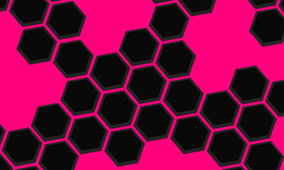 abtract pinkj background with hexagons