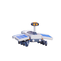 Naklejka premium 3d illustration of mars rover