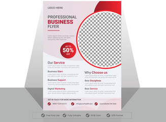 Geometry brochure flyer design template vector design. Layout template in A4 size.
