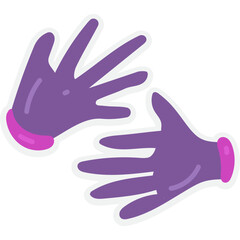 Vector secret agent Violet and Gwen stickers.